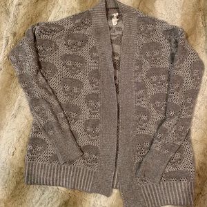 Aerospostale Skull Knit Cardigan